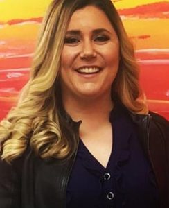 Picture of Blonde Woman with sunset background